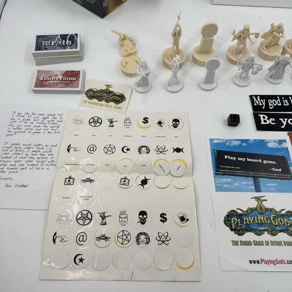 Playing Gods - The Board Game of Divine DominationSIGNED Benjamin Radford 2008